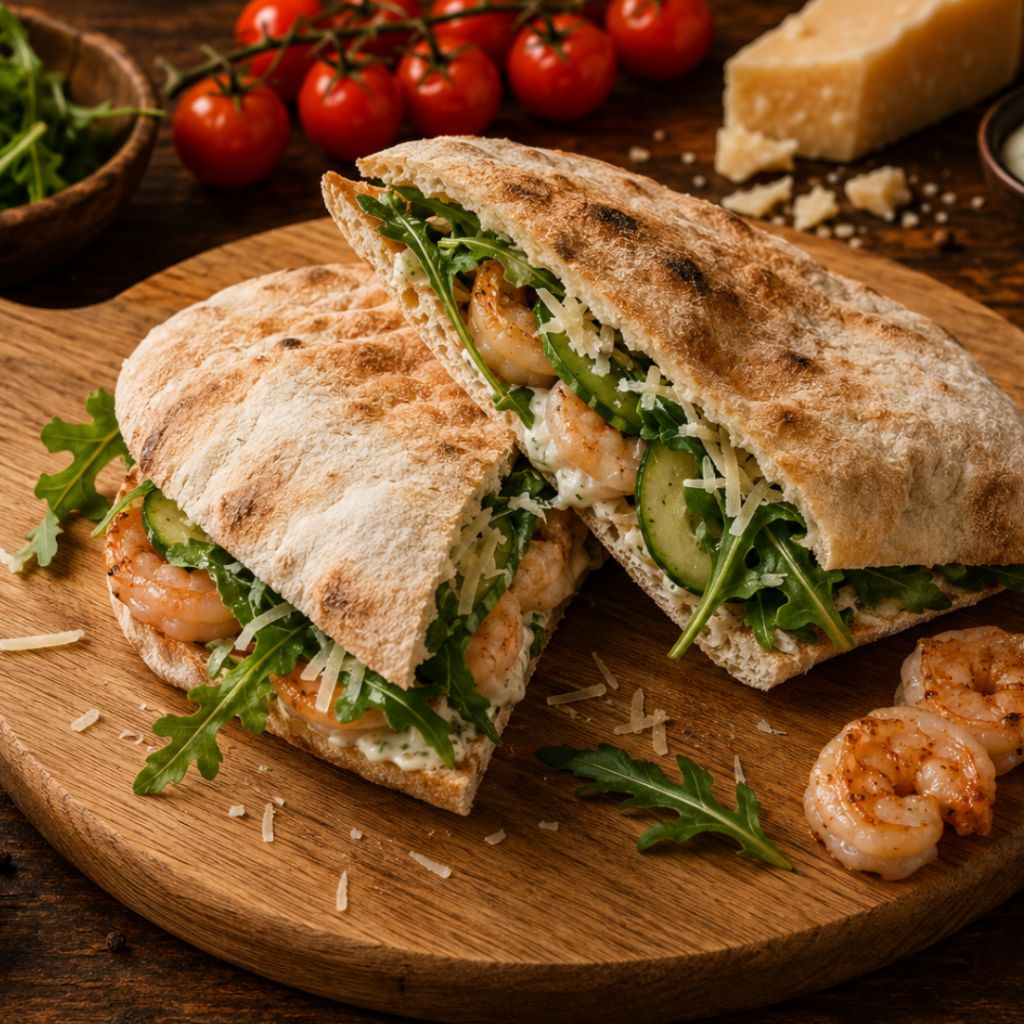 Панини с креветками