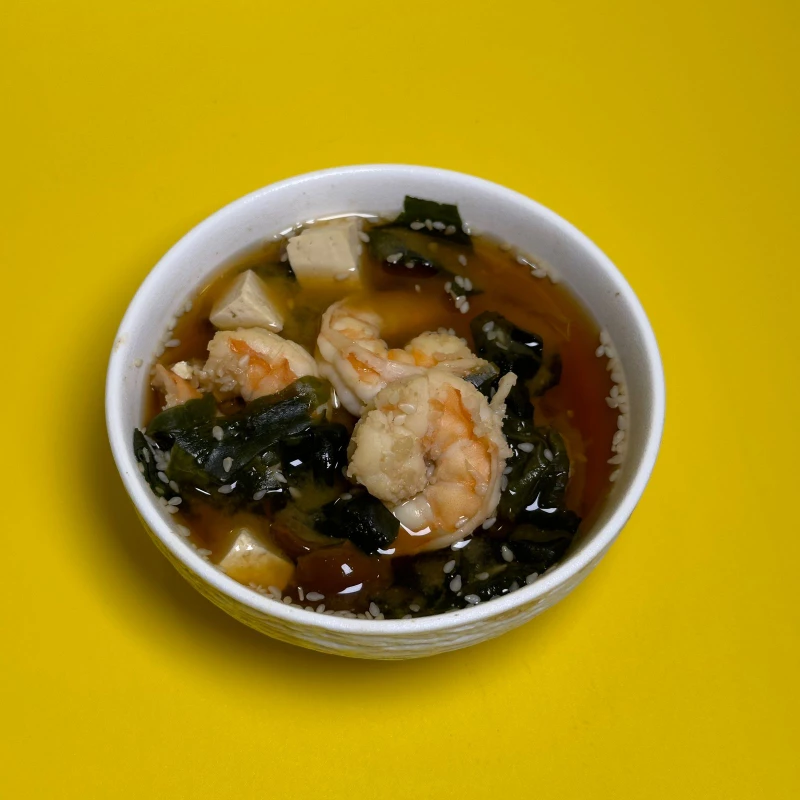 Мисо с креветками