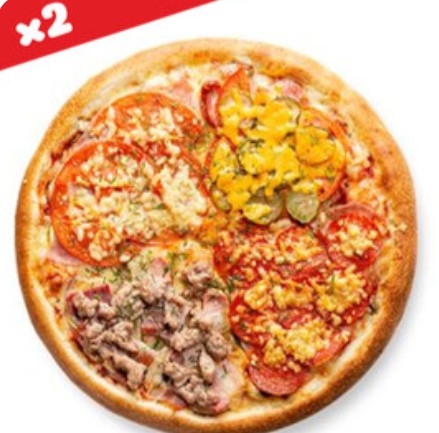 Пицца Ливерпульская четверка (двойная начинка) 35см