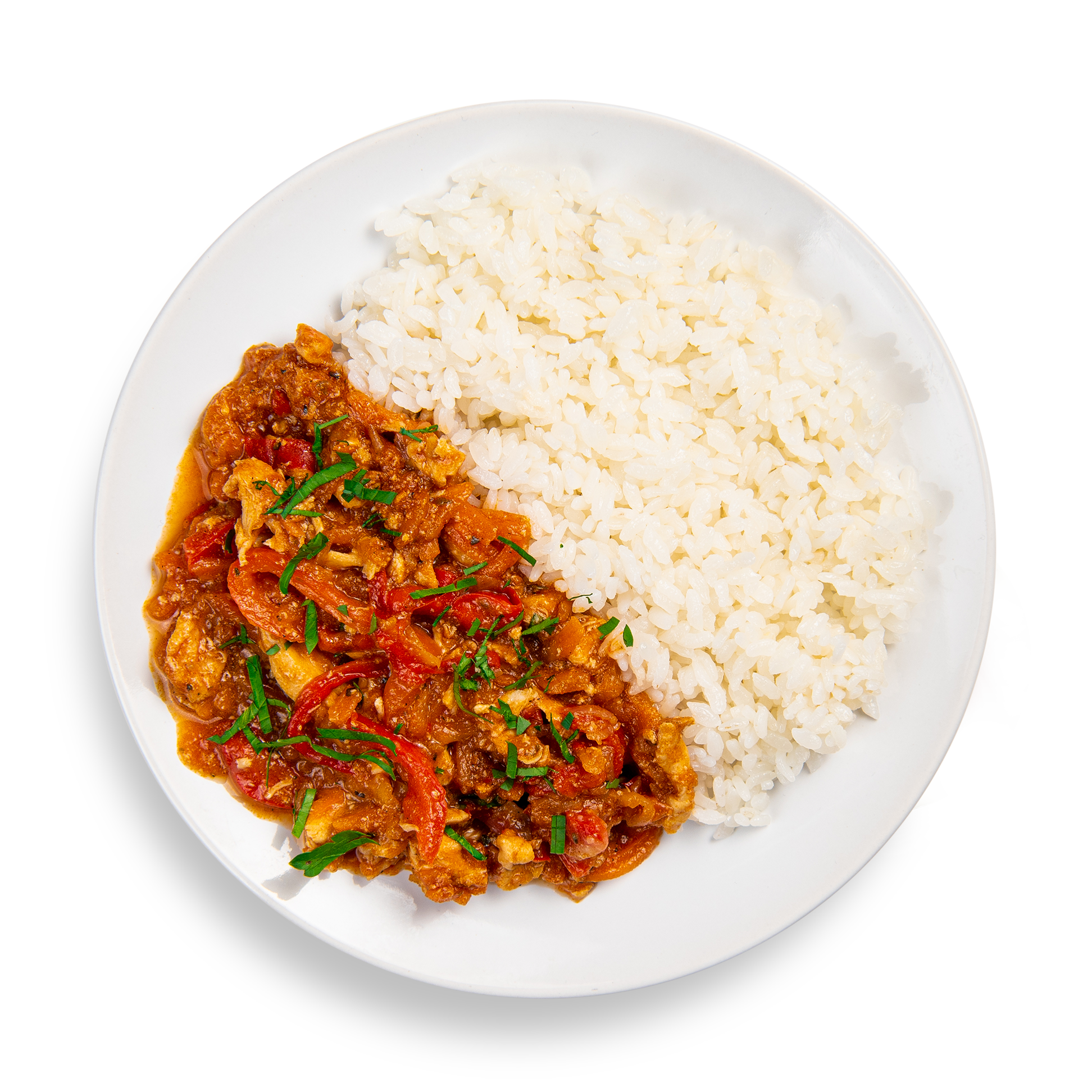 Фрикасе из курицы с рисом