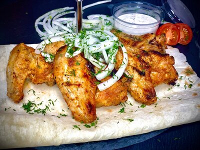 Куриные крылышки на мангале