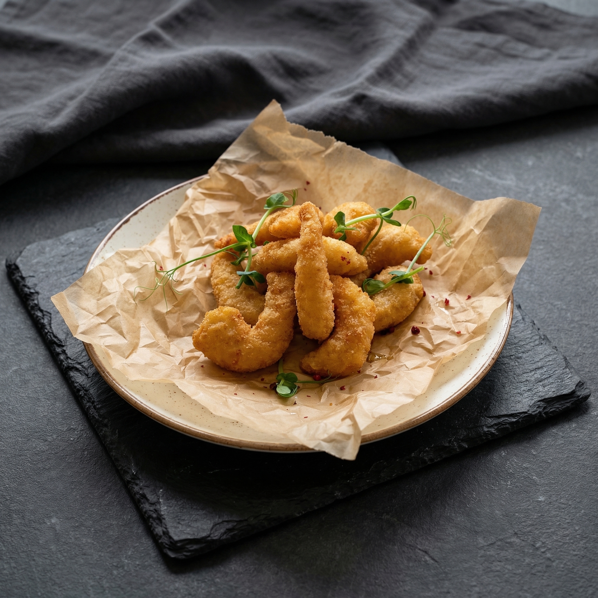 Креветки в панировке