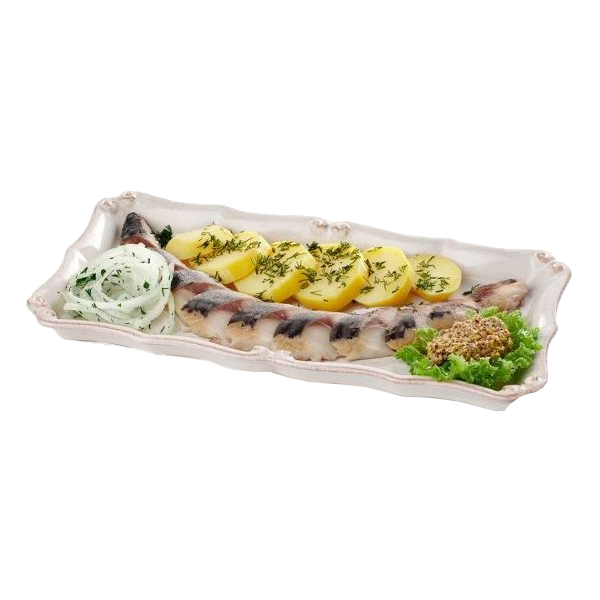Копченая скумбрия с картофелем