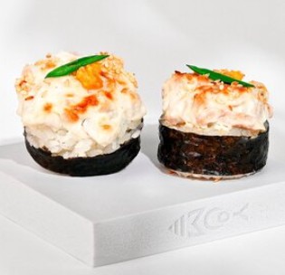 С сыром и лососем