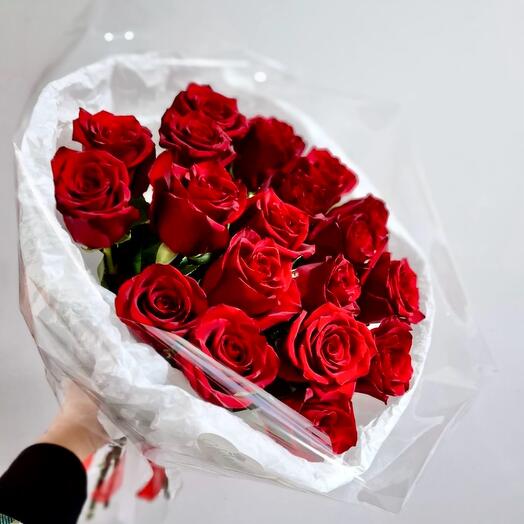 Букет «Влюбленность» из Эквадорских красных роз