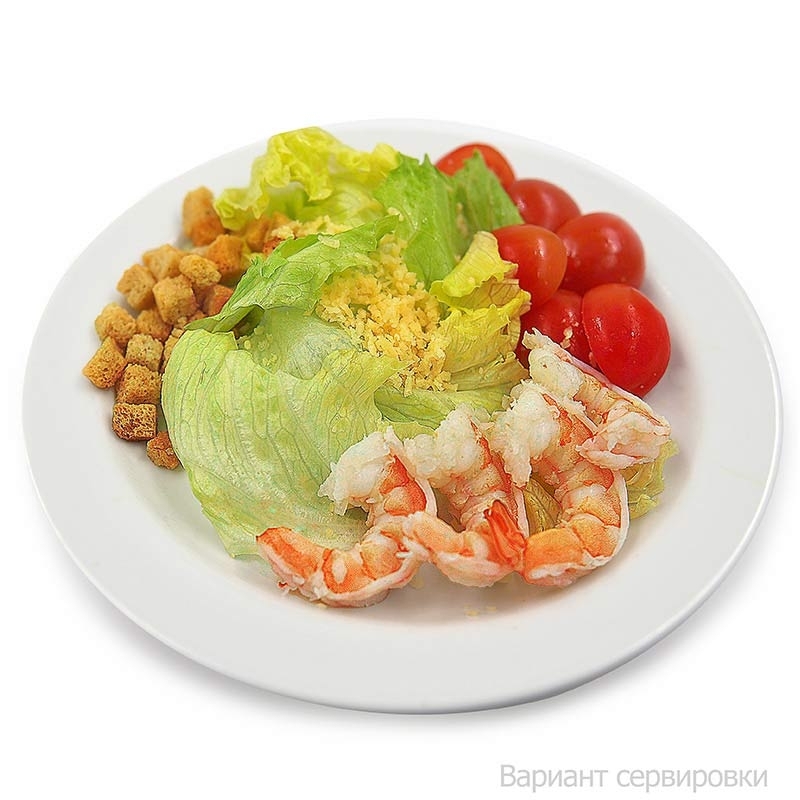 Салат с креветками