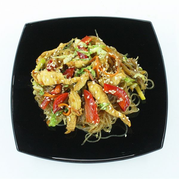 WOK Фунчоза со свининой в унаги