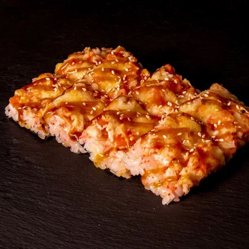 Суши пицца с курой
