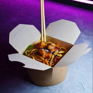 Wok с креветками