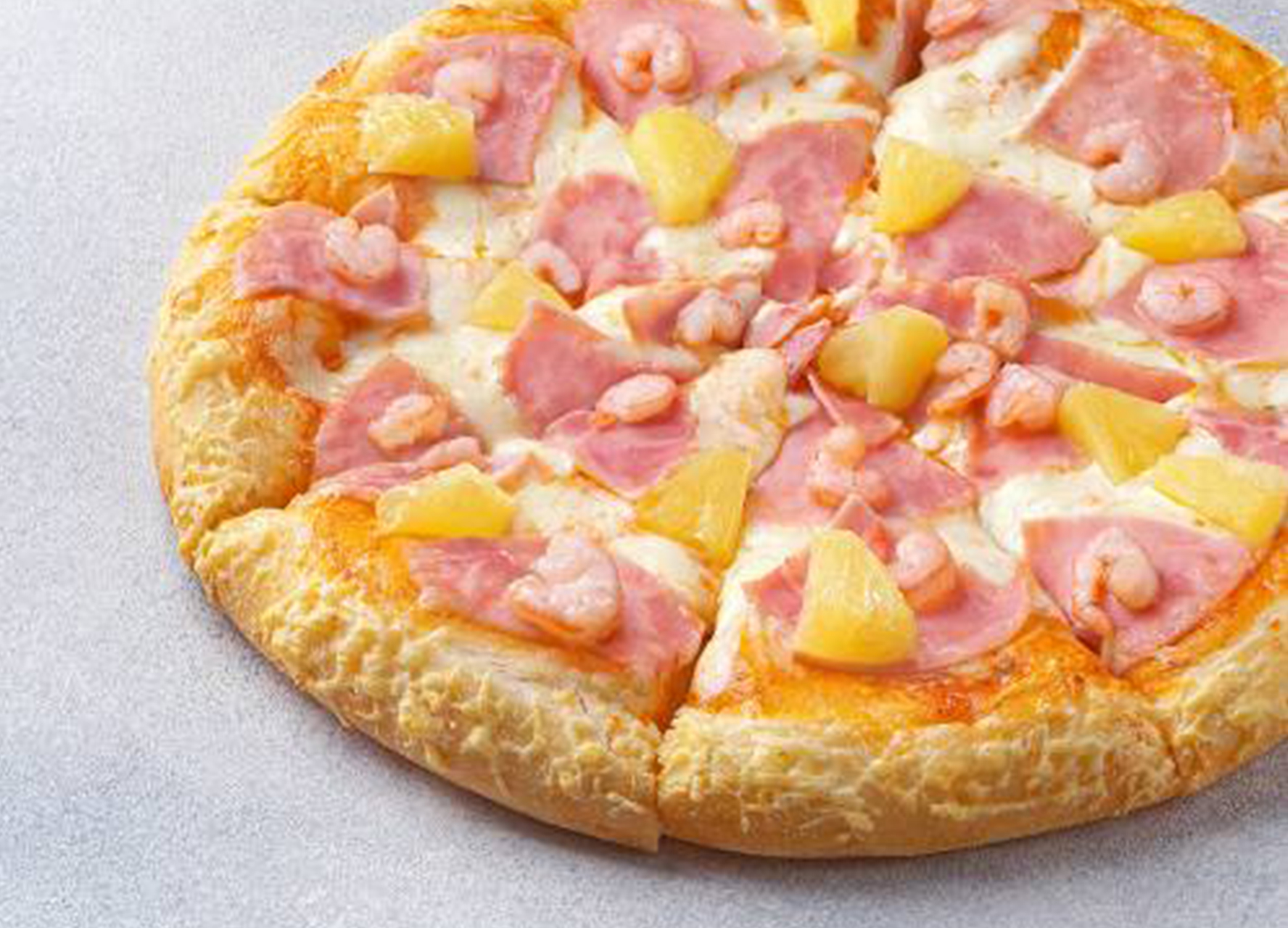 Пицца Гавайская 25 см на толстом с сыром