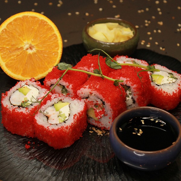 Ролл Калифорния с креветкой