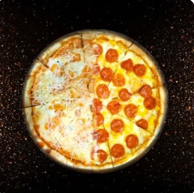 Пицца 50/50 Пепперони и Четыре сыра