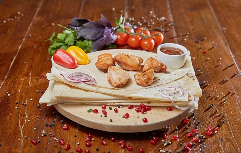Шашлык из куриного филе