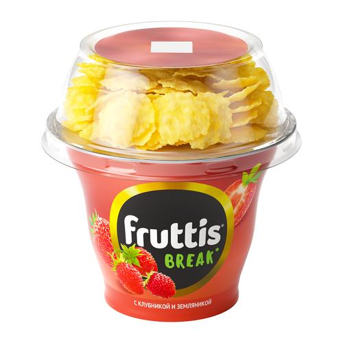 Йогуртный продукт Fruttis Вкусный перерыв клубника-земляника 2.5% 175г