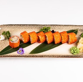 Ролл Калифорния с камчатским крабом