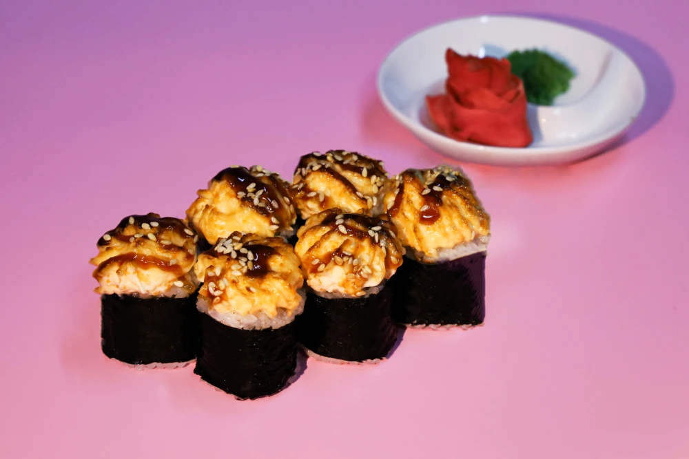 Запеченный ролл Mini с креветкой