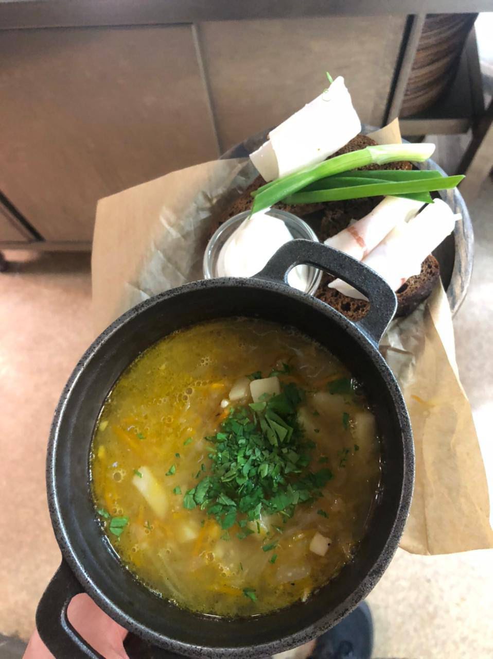 Щи с кислой капустой