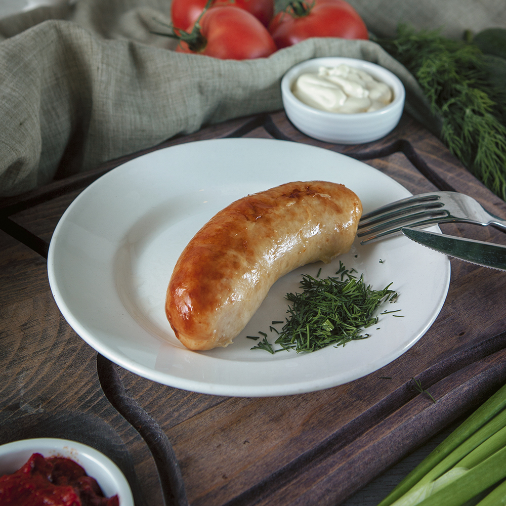 Колбаски куриные жареные