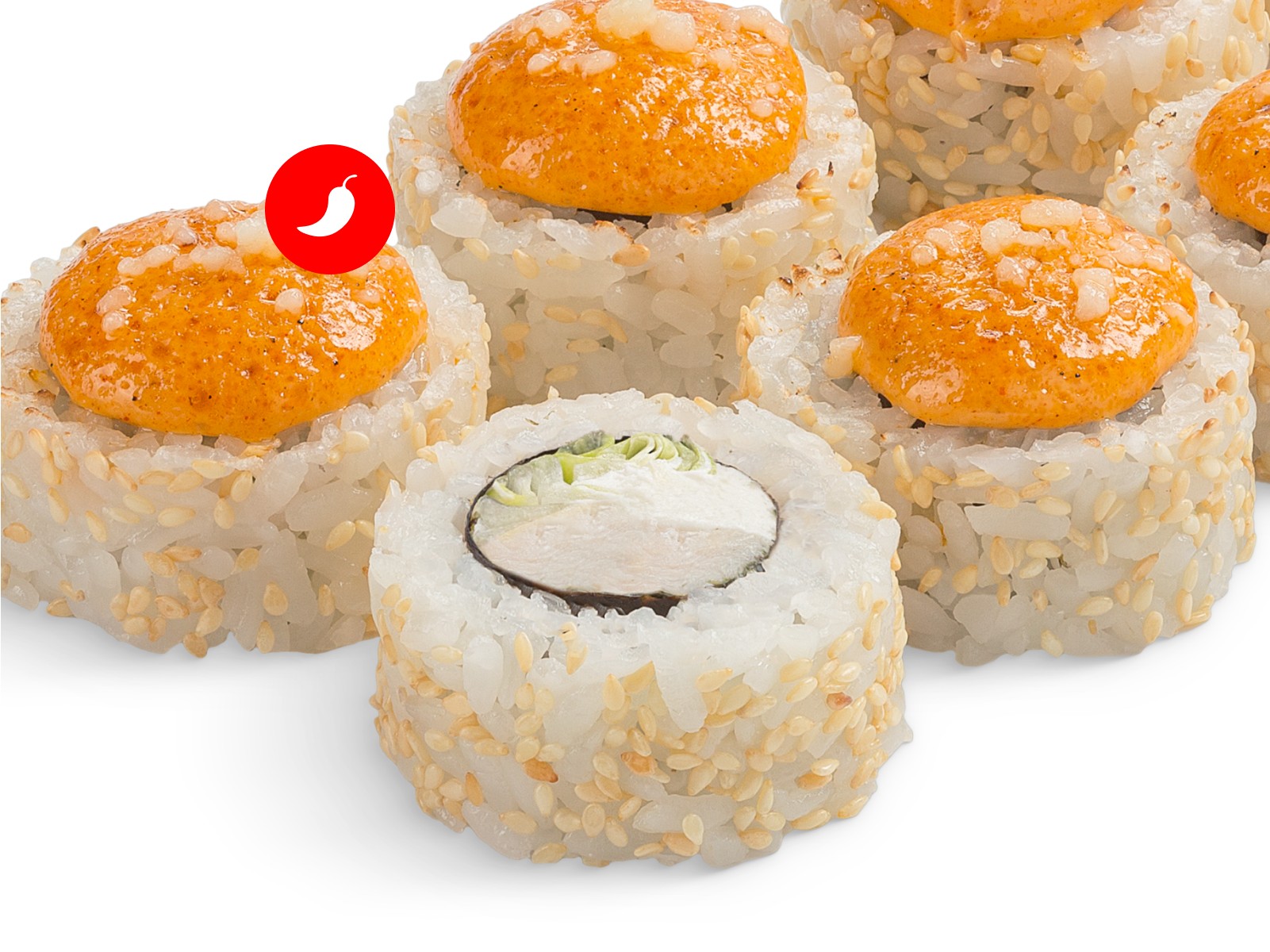 Ролл Азуми со спайси соусом