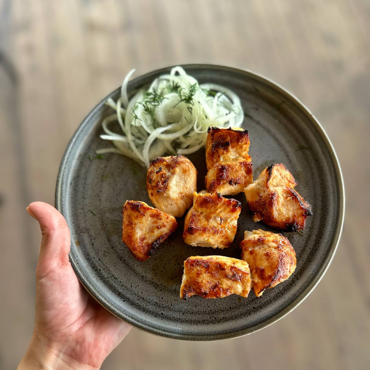 Шашлык из куриной грудки 200гр