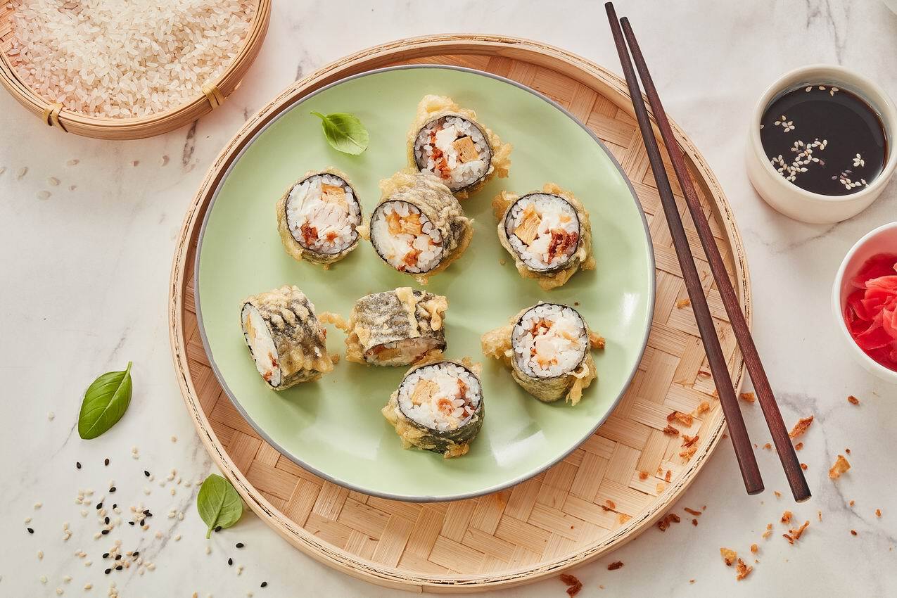 Темпура с цыпленком