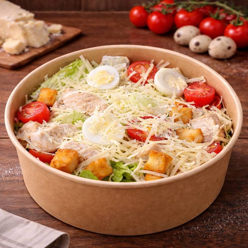 Салат цезарь с курицей
