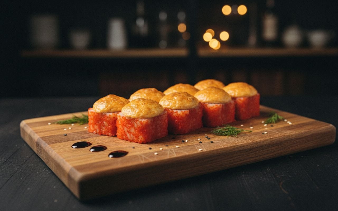 Нежный ролл с крабом