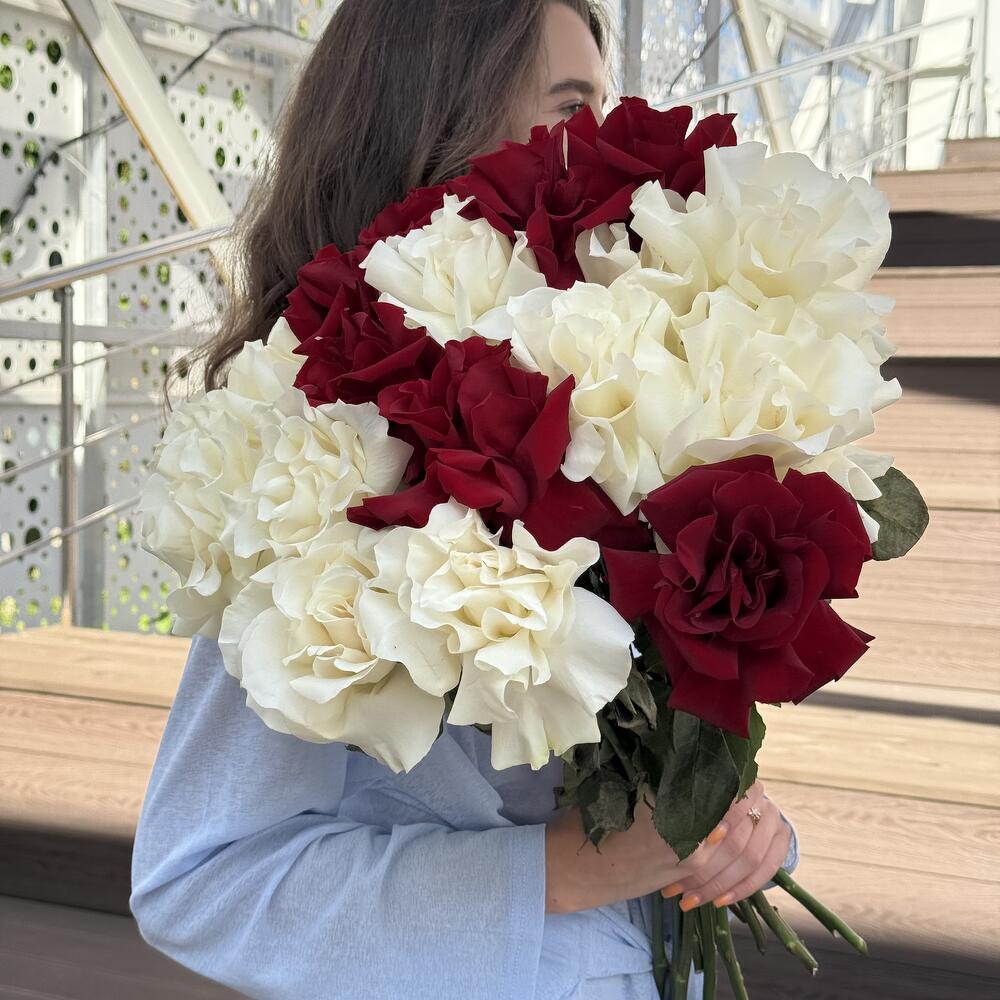 Букет французских роз "Аврора"