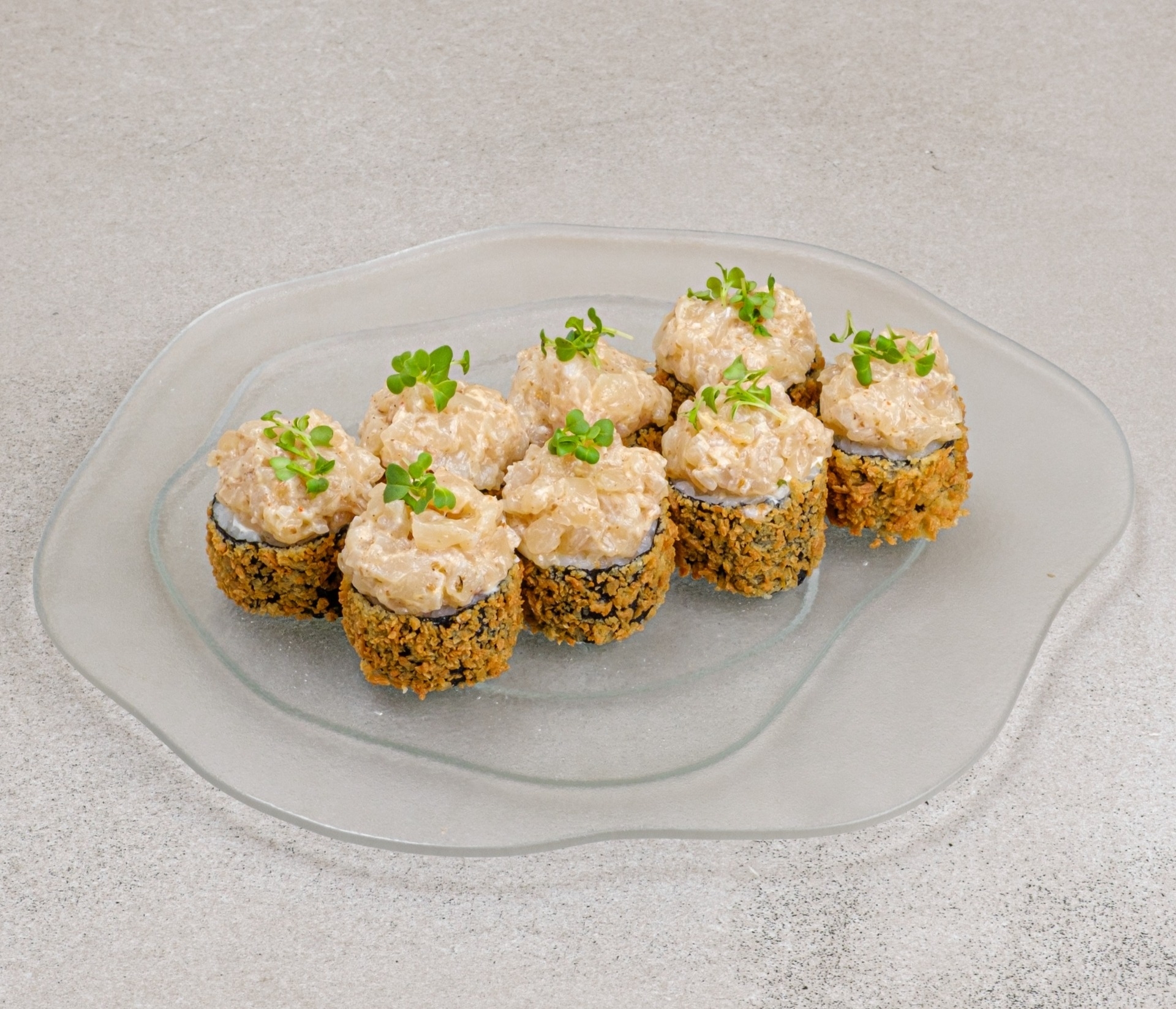 Ролл темпура с курильским гребешком