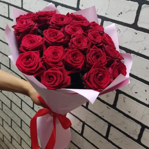 21 красная роза