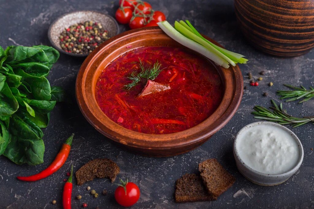 Борщ с телятиной
