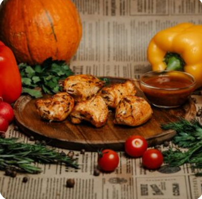 Шашлык из филе куриной грудки