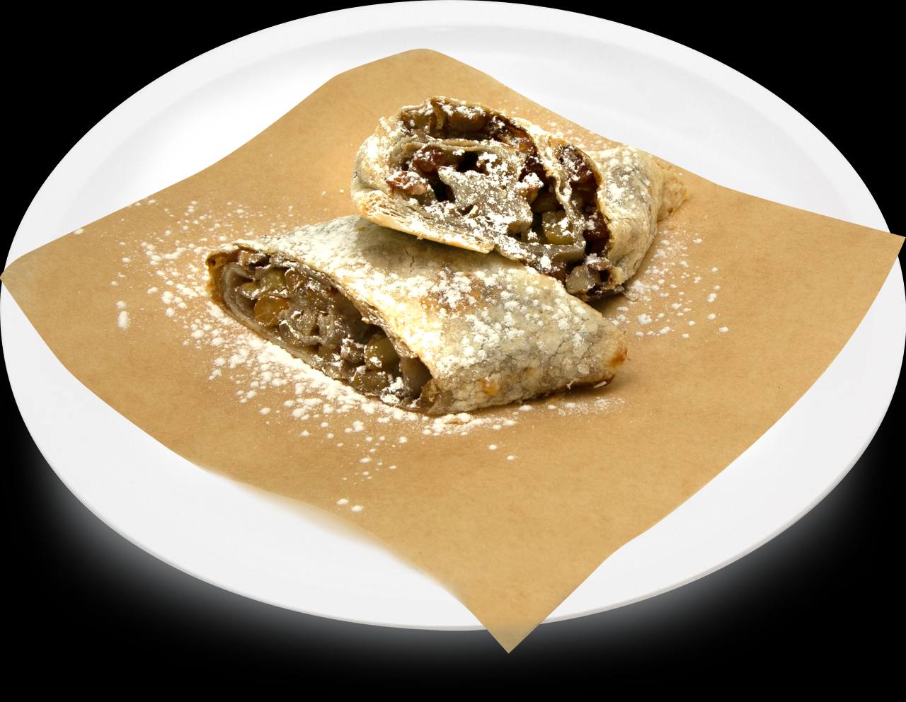 Яблочный постный штрудель