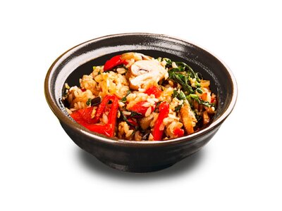 Китайский рис с овощами