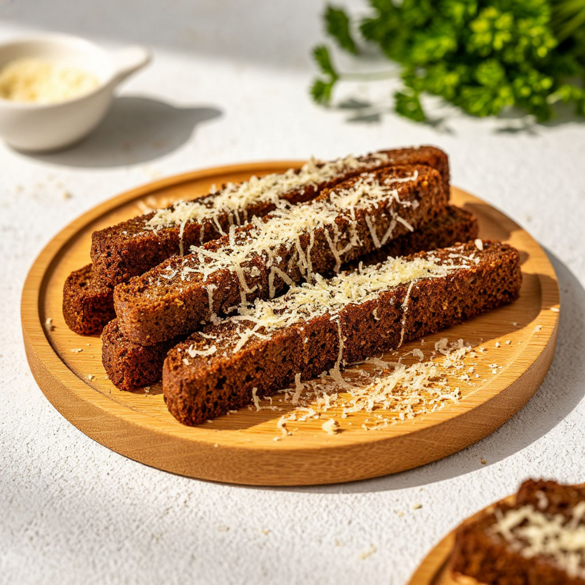 Ржаные гренки в чесночном масле