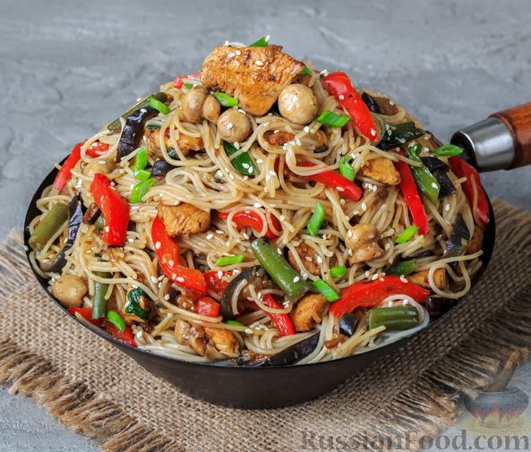Лапша "Харусаме" с курицей