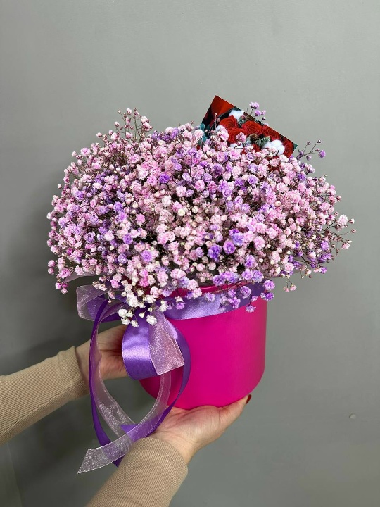 Коробка с гипсофилой