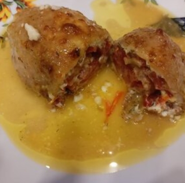 Куриный рулет со сливочным сыром