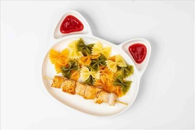 Макароны с шашлычком (без соуса)