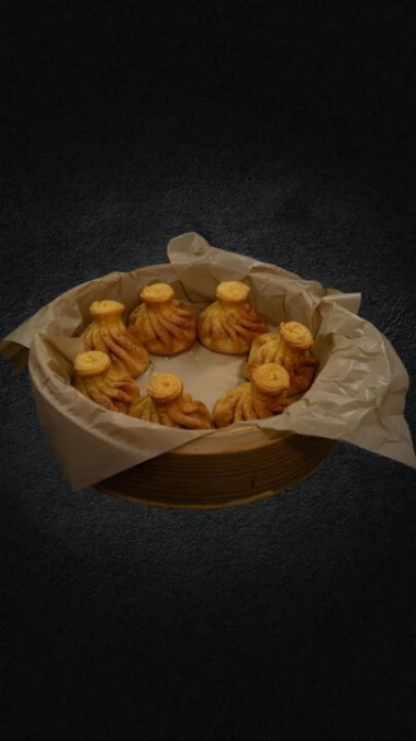 Хинкали с говядиной и зеленью 5 шт (жареные)