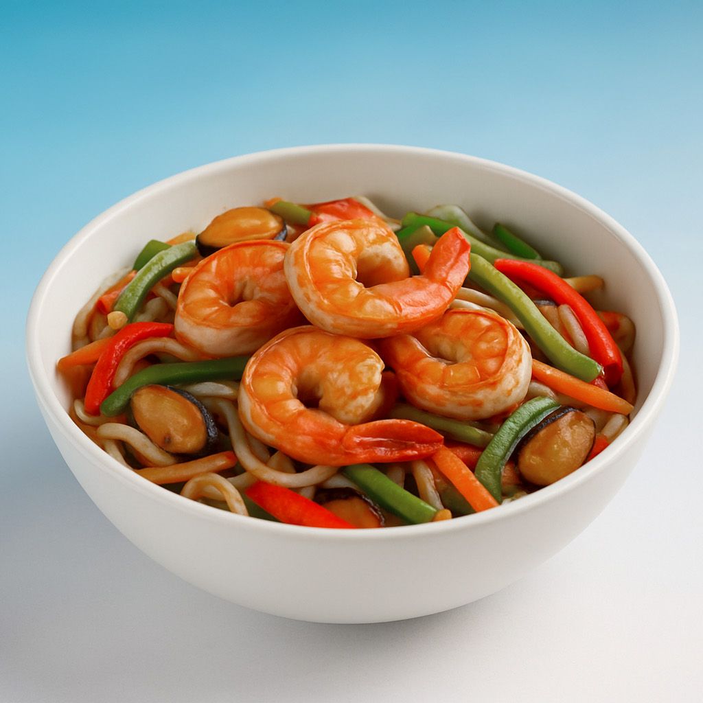 WOK с морепродуктами