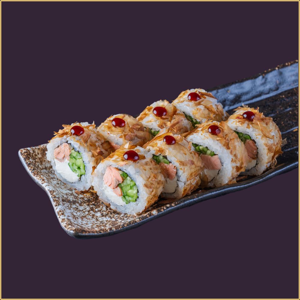 Ролл Жареный лосось сливочный