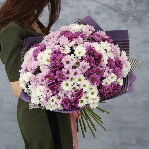 Букет из кустовых хризантем