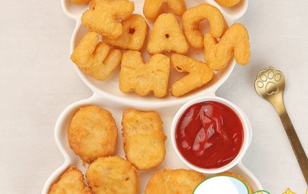 Наггетсы с картофельными буквами