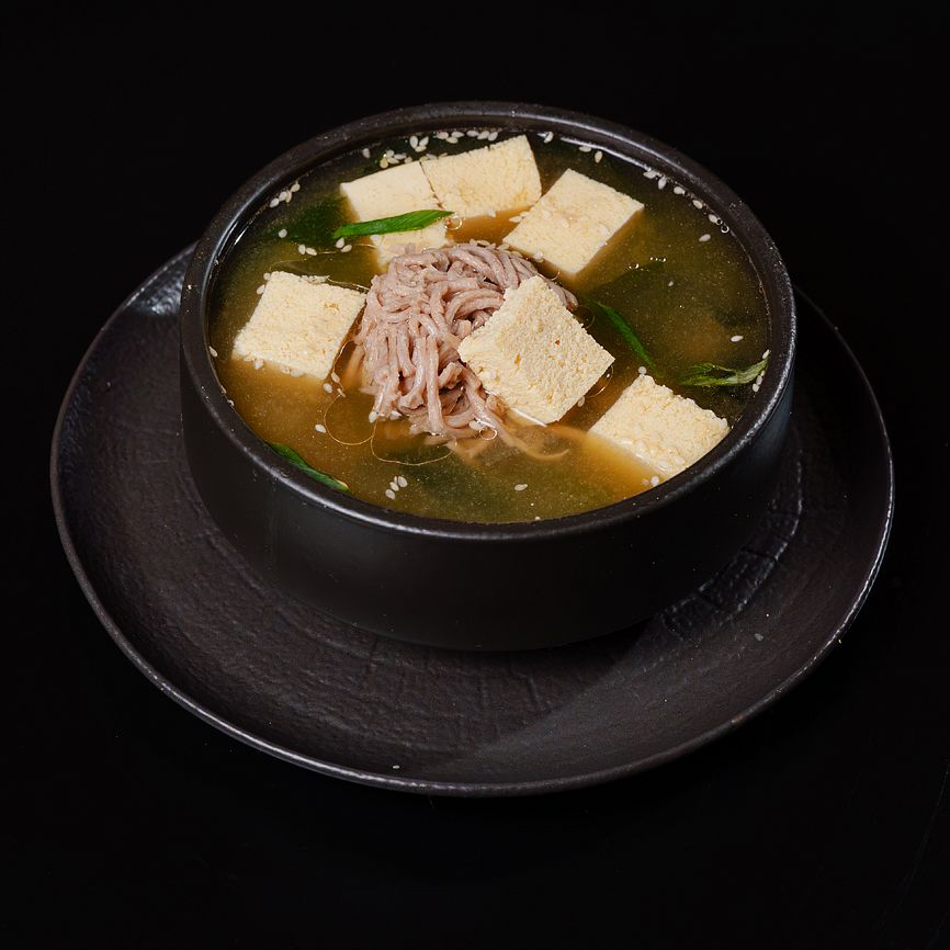 Мисо суп с японской лапшой