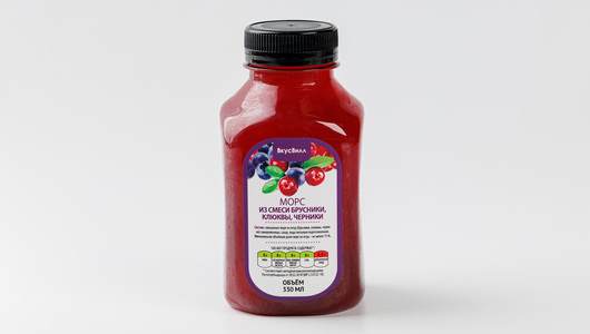 Морс брусника,клюква,черника 0,33, кафе
