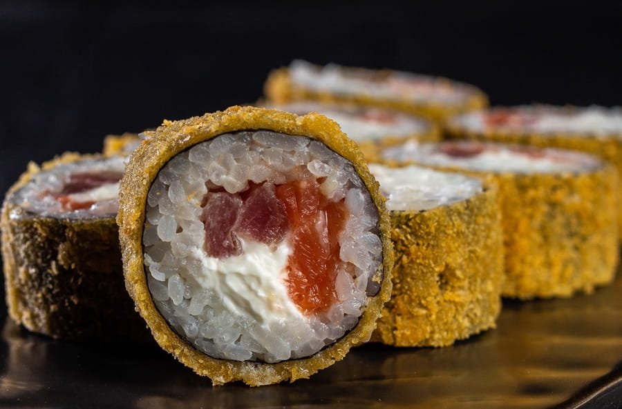 Темпура лосось с тунцом