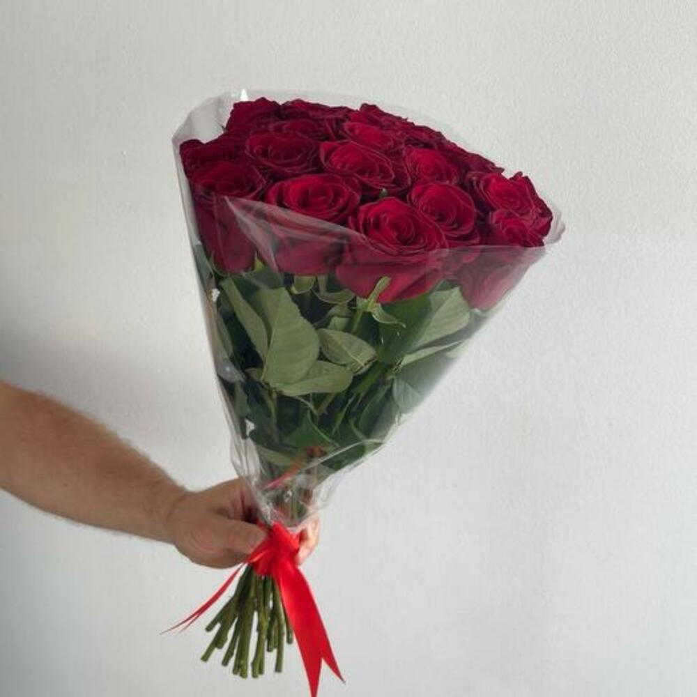21 роза 50см
