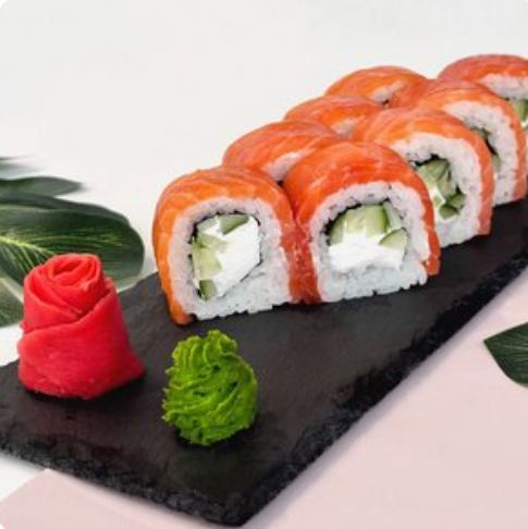 Роллы Филадельфия с огурцом