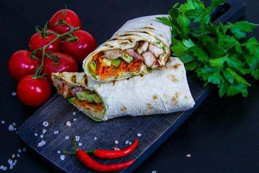 Шаурма острая с курицей